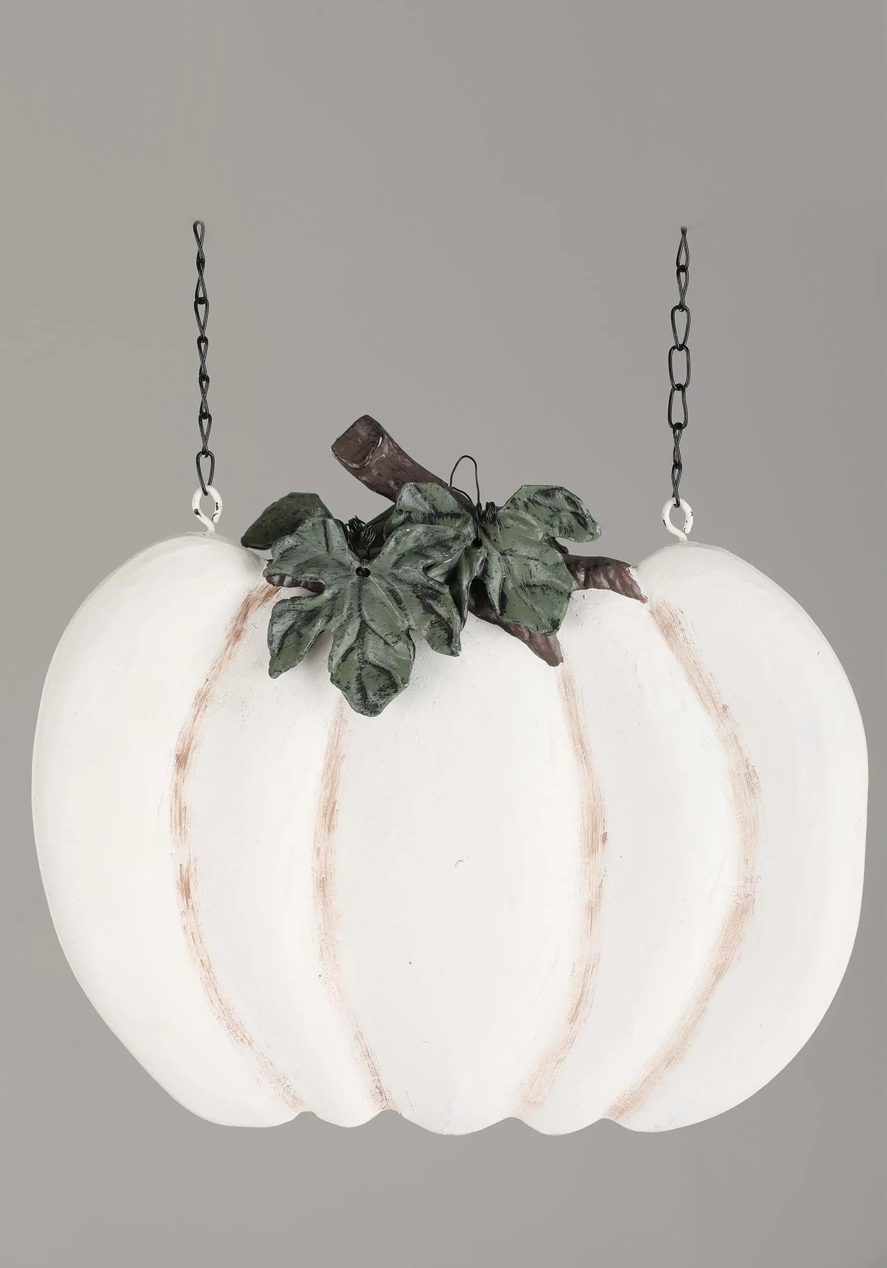 K&K Interiors 10 Inch Whitewashed Pumpkin Arrow Hanging Figure 5 K&K Interiors 10 Inch Whitewashed Pumpkin Arrow Hanging Figure - Image 3