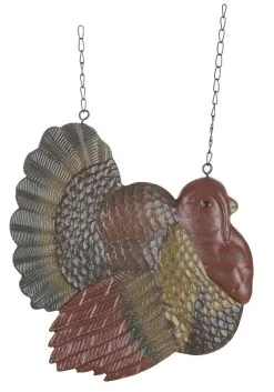 K&K Interiors 11 Inch Resin Turkey Arrow Figure
