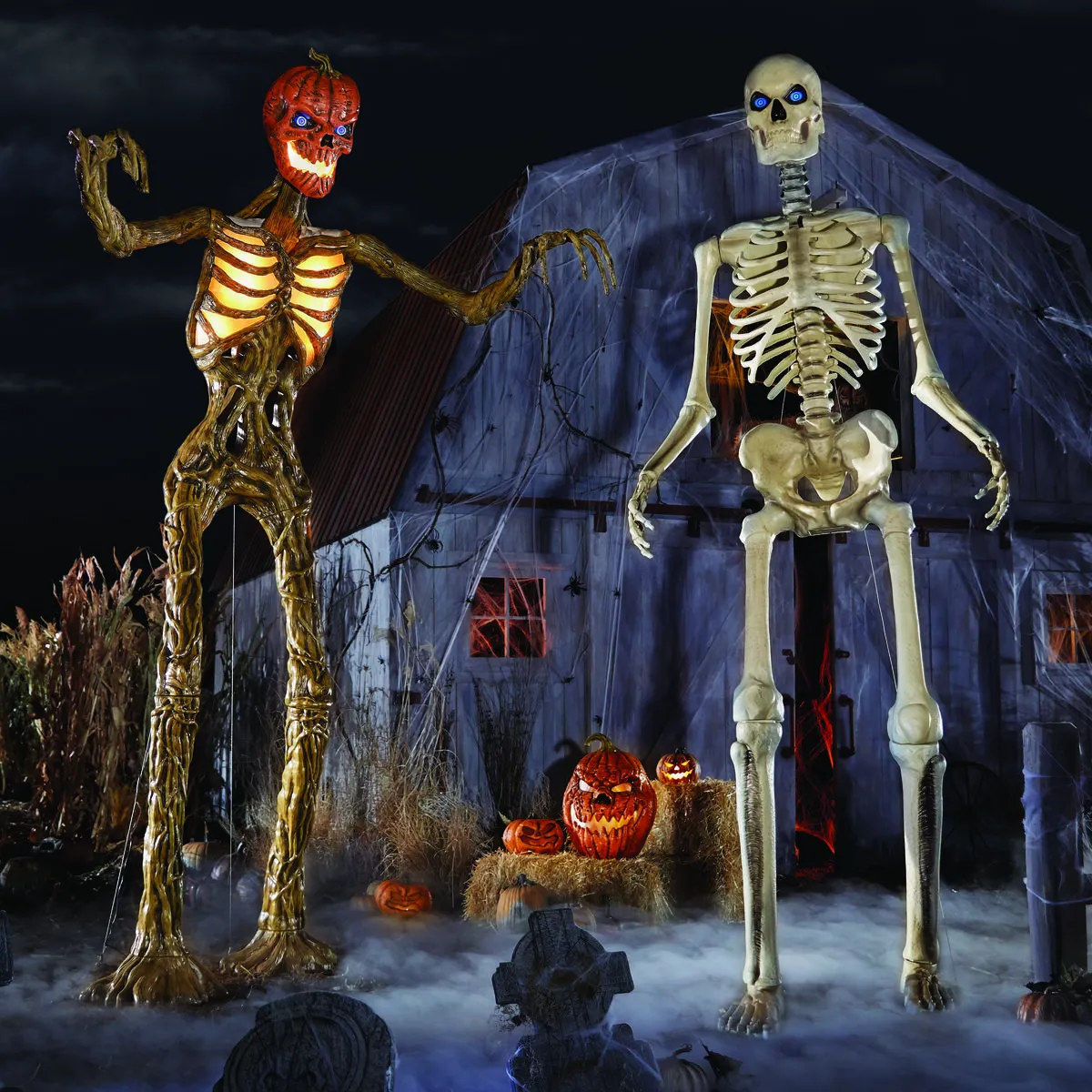 Skeletons And Skulls Sales Shop -Skeletons And Skulls Sales Shop 12 foot skeleton and inferno pumpkin skeleton 1626729284