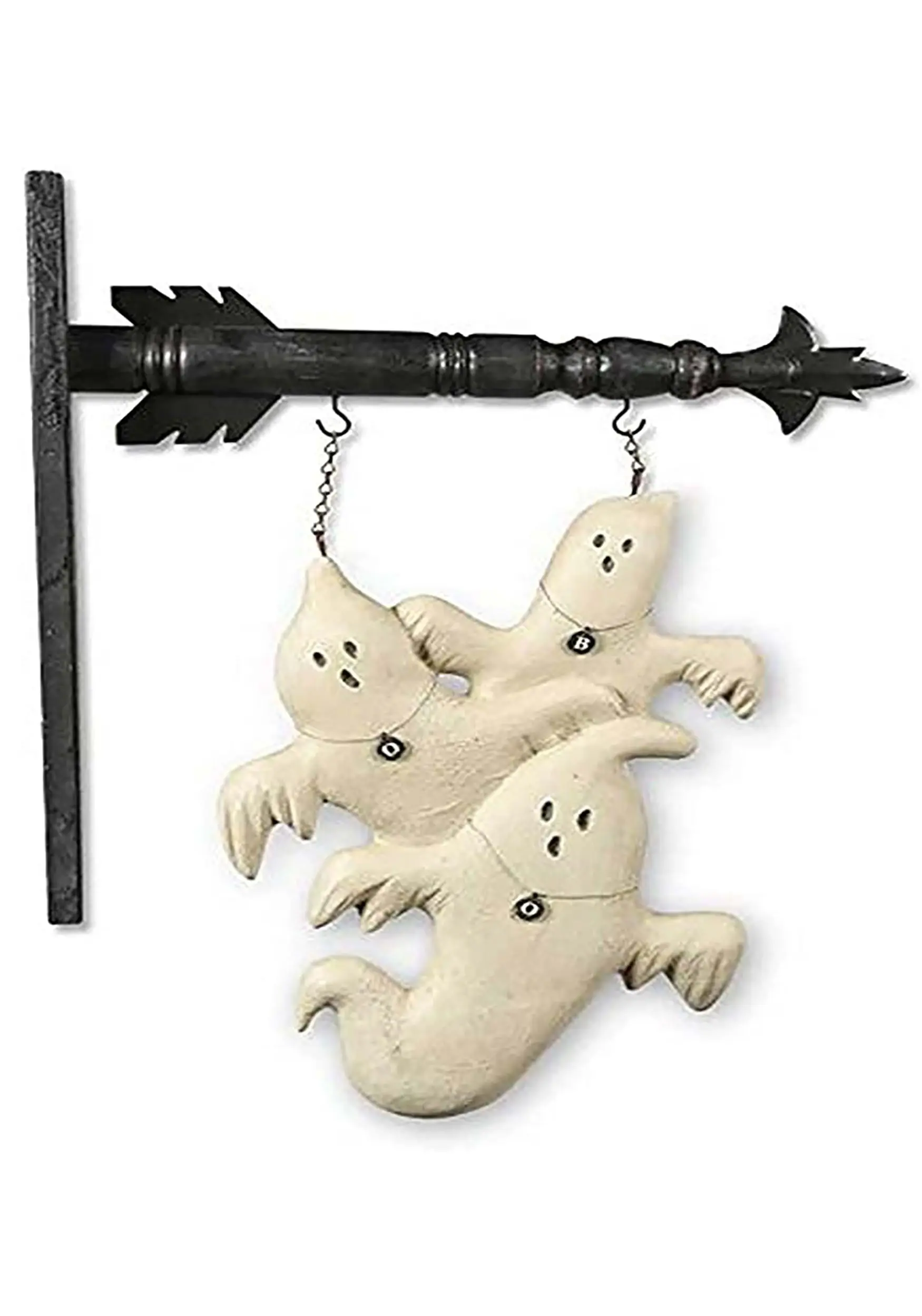 K&K Interiors 13" Three Ghosts Arrow Figure Sign 3 K&K Interiors 13" Three Ghosts Arrow Figure Sign