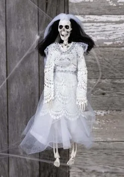 Aroma 16-Inch Skeleton Dressed Bride Halloween Decoration