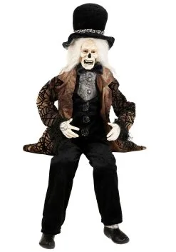 K&K Interiors Posable 24" Sitting Halloween Zombie Man -Skeletons And Skulls Sales Shop 24 inch posable sitting halloween zombie man alt 1