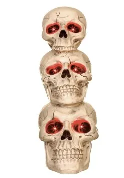 Seasons (HK) Ltd. 27.5" Light Up Skull Totem Decoration