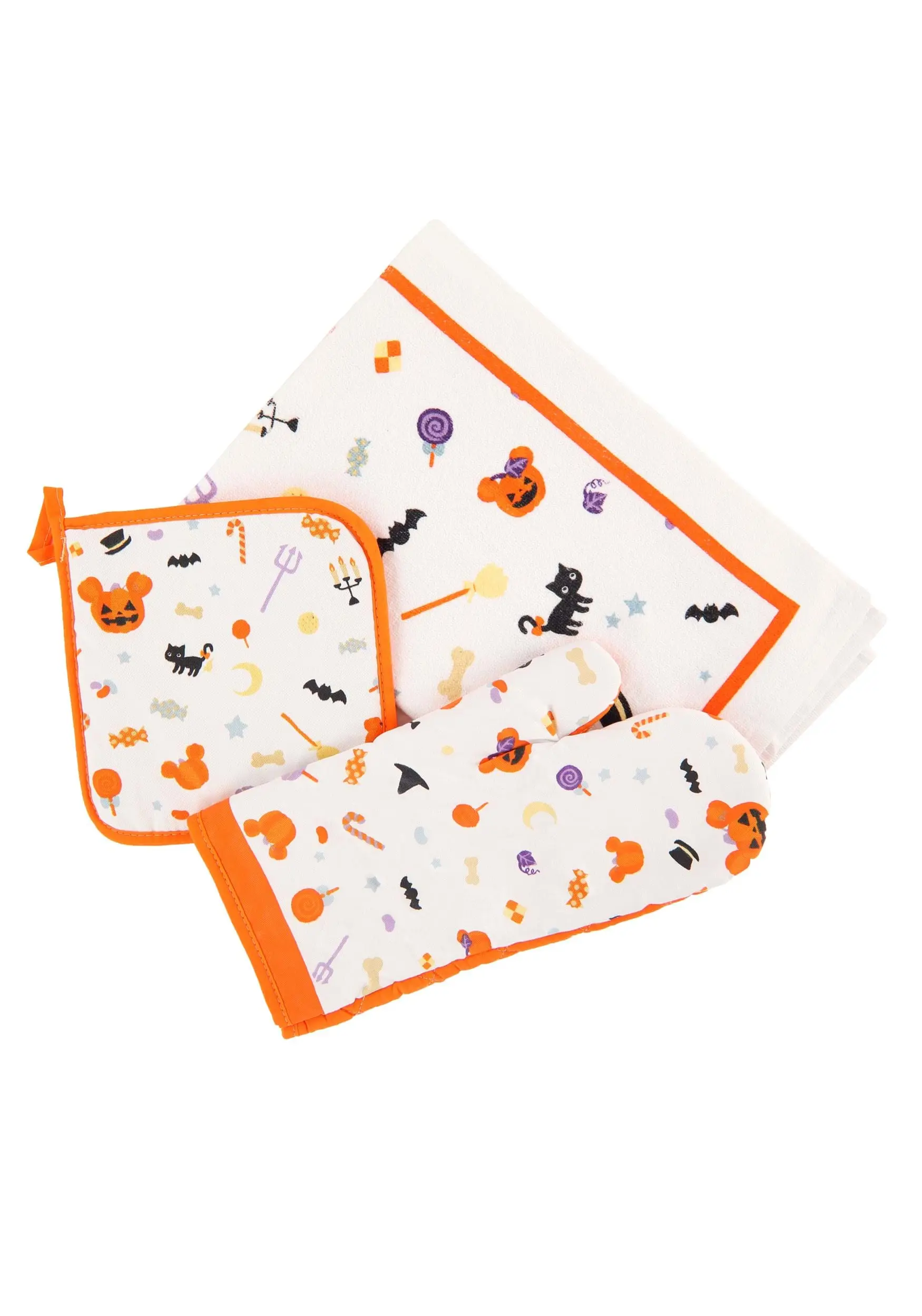 Zrike Brands 3 Piece Disney Mickey Halloween Treats Textile Kitchen Set 3 Zrike Brands 3 Piece Disney Mickey Halloween Treats Textile Kitchen Set