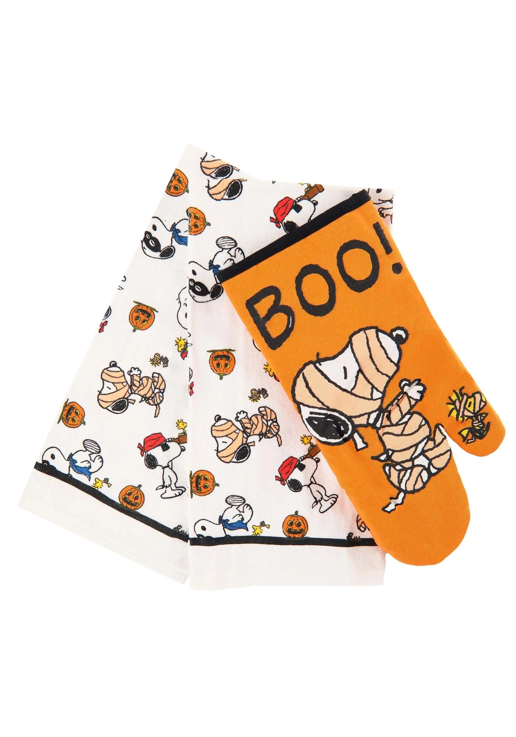 Zrike Brands 3 Piece Snoopy Halloween Mummy Textile Kitchen Set 3 Zrike Brands 3 Piece Snoopy Halloween Mummy Textile Kitchen Set