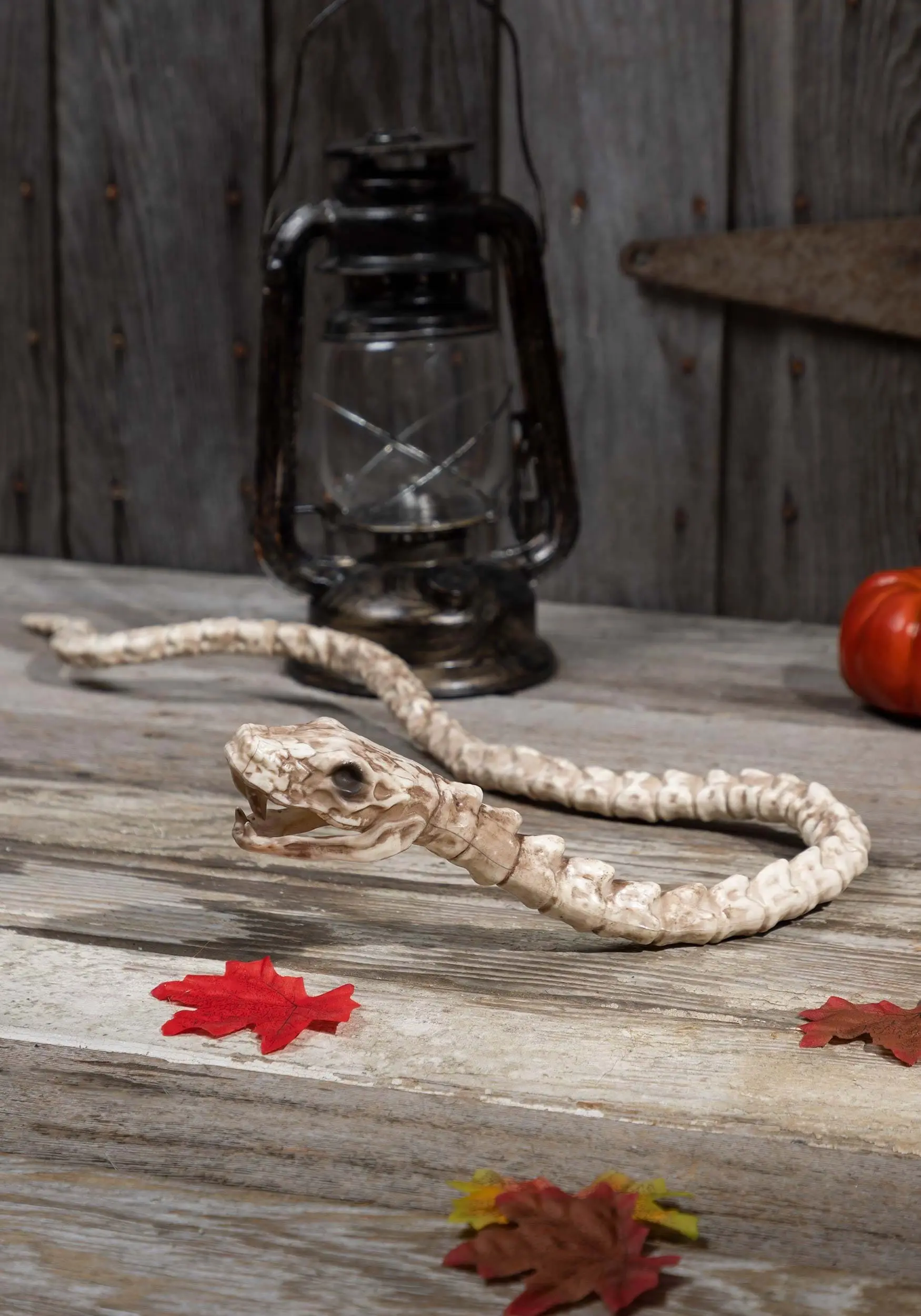 Seasons (HK) Ltd. 39-Inch Slithering Snake Skeleton Halloween Decoration 3 Seasons (HK) Ltd. 39-Inch Slithering Snake Skeleton Halloween Decoration