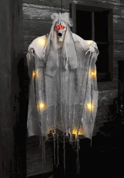 Aroma 3 Foot Hanging Light Up Ghost Decoration