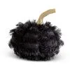 K&K Interiors 4" Black Fringe Pumpkin Decoration
