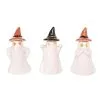Transpac 4 Inch Ceramic Light Up Ghost Figures Set