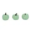 Transpac Set Of Three 4 Inch Mint Speckle Pumpkins