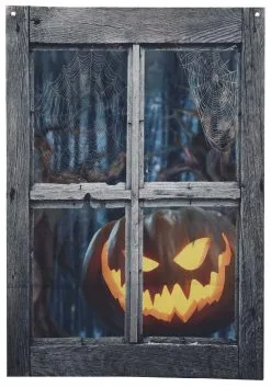 Sunstar Industries 47" Jack O Lantern Window Screen