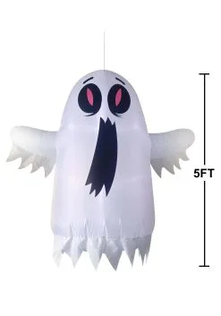 Joyin 4FT Tall Hanging Thrilling Floating Halloween Ghost Decoration 11 Joyin 4FT Tall Hanging Thrilling Floating Halloween Ghost Decoration -Skeletons And Skulls Sales Shop 4ft tall hanging thrilling floating ghost alt 4