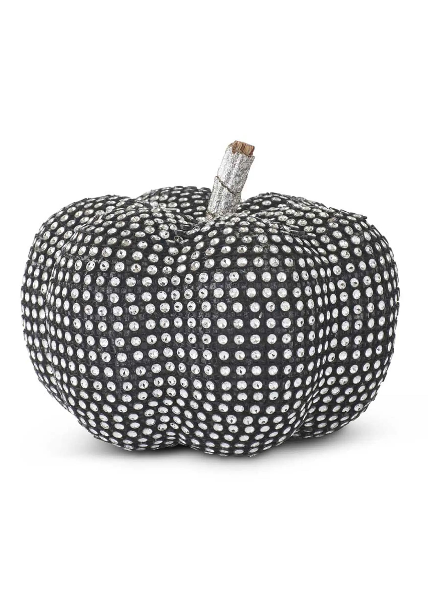 K&K Interiors 5-Inch Black Pumpkin With Rhinestones Decoration 3 K&K Interiors 5-Inch Black Pumpkin With Rhinestones Decoration