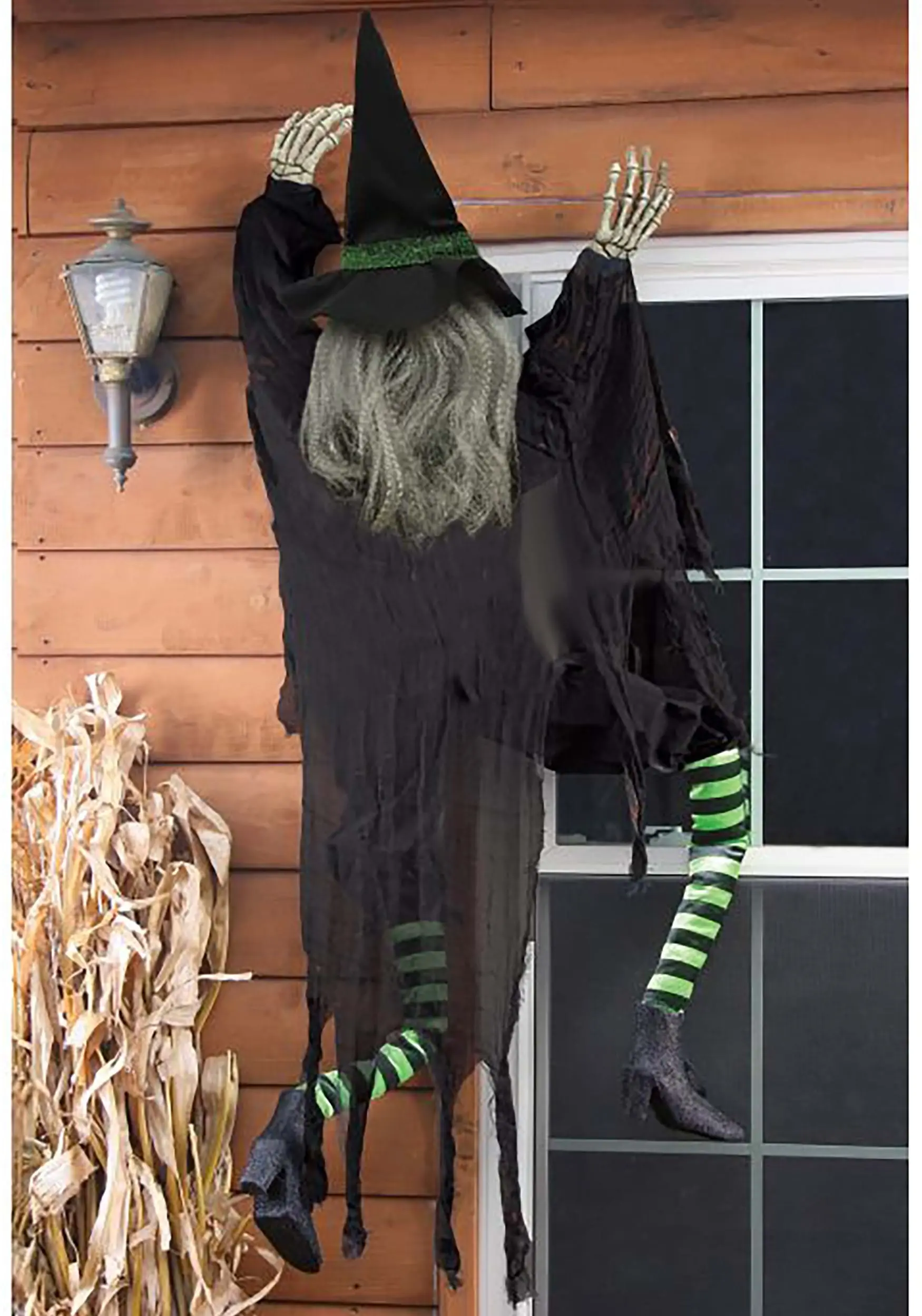 Fun World 5 FT Climbing Witch Wall Halloween Decoration 4 Fun World 5 FT Climbing Witch Wall Halloween Decoration - Image 2