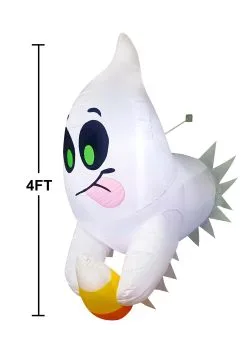 Joyin 4FT Tall Window Breaker Cute Ghost Escaping Inflatable Halloween Decoration 13 Joyin 4FT Tall Window Breaker Cute Ghost Escaping Inflatable Halloween Decoration -Skeletons And Skulls Sales Shop 5ft tall window breaker cute ghost escaping inflat alt 3
