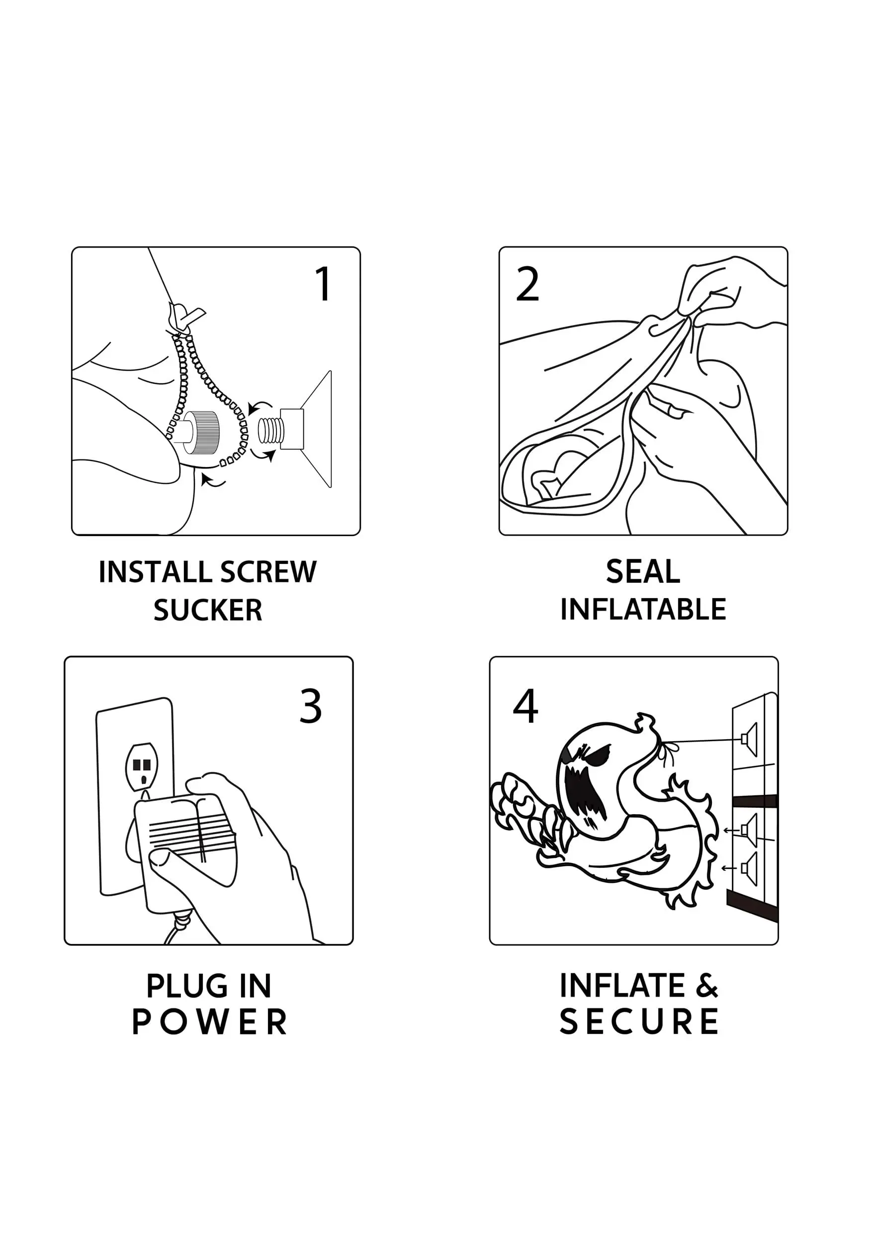 Joyin 4FT Tall Window Breaker Cute Ghost Escaping Inflatable Halloween Decoration 9 Joyin 4FT Tall Window Breaker Cute Ghost Escaping Inflatable Halloween Decoration - Image 7