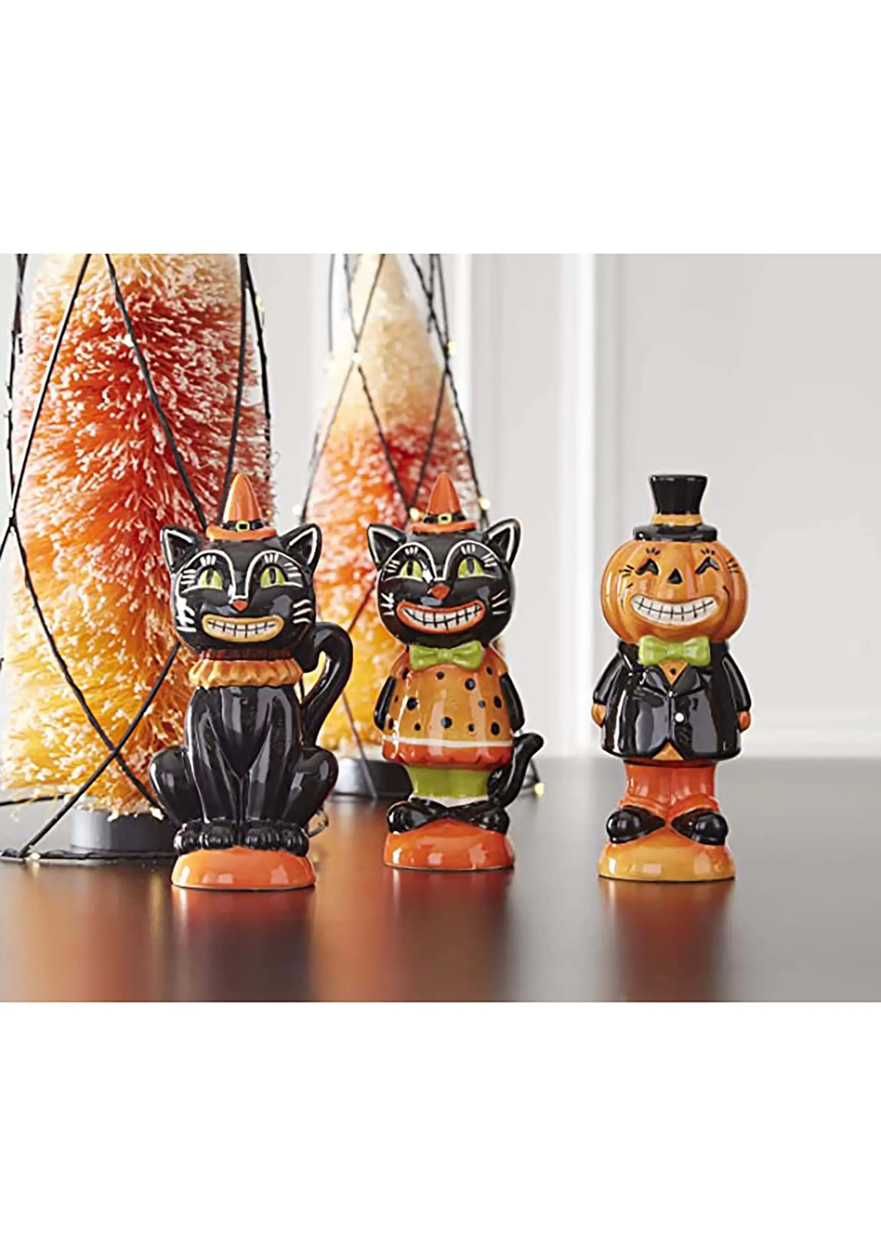 K&K Interiors Set Of Three 6 Inch Vintage Inspired Halloween Figurines 5 K&K Interiors Set Of Three 6 Inch Vintage Inspired Halloween Figurines - Image 3