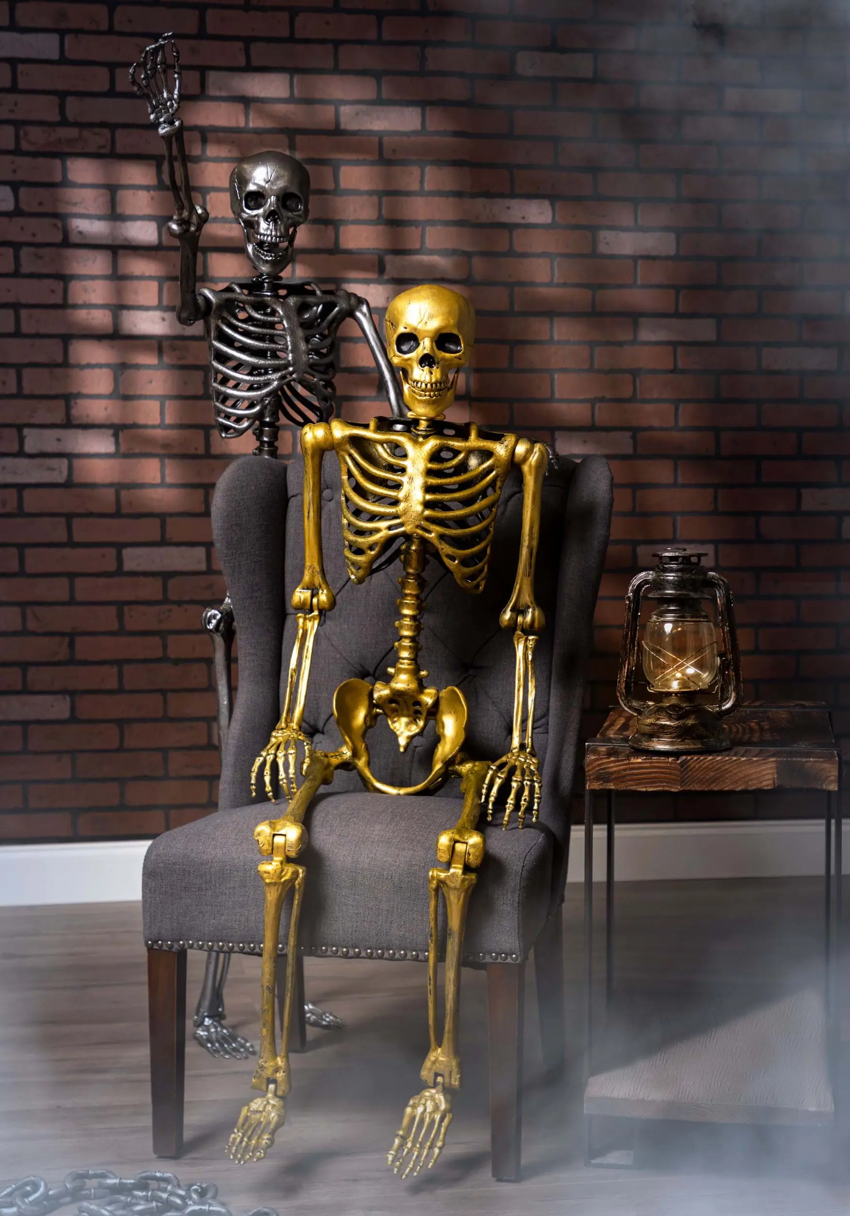 Seasons (HK) Ltd. 60 Inch Gold Life Size Posable Skeleton Prop 4 Seasons (HK) Ltd. 60 Inch Gold Life Size Posable Skeleton Prop - Image 2