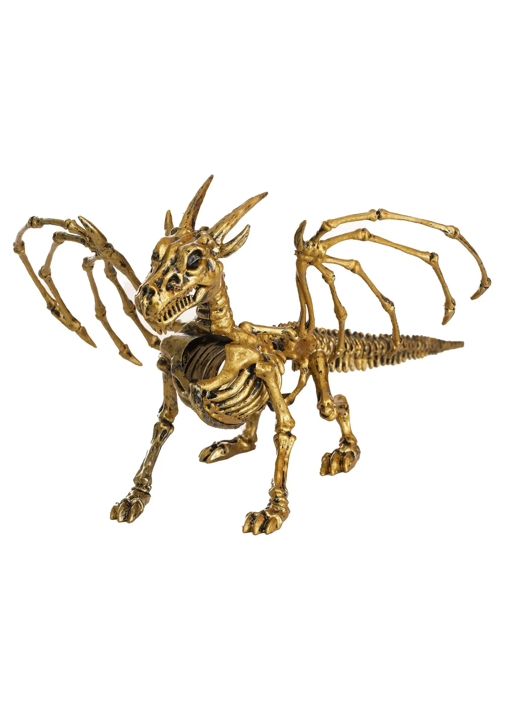 Seasons (HK) Ltd. Gold 7" Skeleton Dragon Prop 3 Seasons (HK) Ltd. Gold 7" Skeleton Dragon Prop