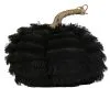 K&K Interiors Black 7 Inch Eyelash Fringe Pumpkin