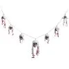 Funny Fashions 70" Bloody Skull Garland Decoration 1 Funny Fashions 70" Bloody Skull Garland Decoration -Skeletons And Skulls Sales Shop 70 bloody skull garland