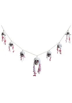 Funny Fashions 70" Bloody Skull Garland Decoration