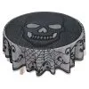 AMSCAN 70-Inch Round Skull Lace Decorative Table Cover -Skeletons And Skulls Sales Shop 70 round skull lace table cover
