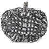 K&K Interiors 7.5-Inch Black Pumpkin With Rhinestones Decoration