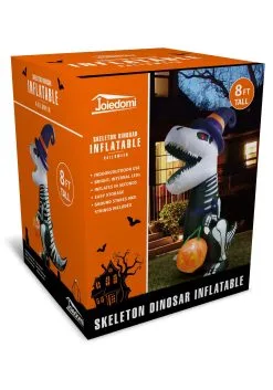 Joyin 8FT Inflatable Skeleton T Rex Decoration -Skeletons And Skulls Sales Shop 8 foot inflatable skeleton t rex decoration alt 2