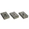 Transpac Set Of Three Fright Night 9" Book Boxes Decoration