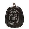 Transpac 9" Ceramic Never Trust The Living Tombstone Pumpkin Prop