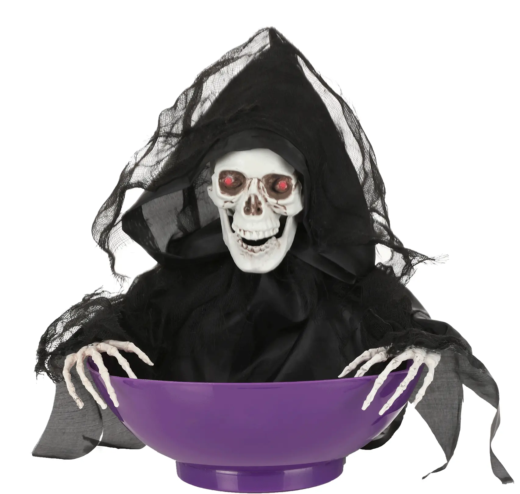 Yihai Animated Candy Bowl With Shaking Grim Reaper Decoration 3 Yihai Animated Candy Bowl With Shaking Grim Reaper Decoration