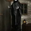Sunstar Industries Animated Hanging Reaper In Chains Halloween Decoration
