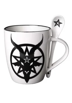 Alchemy Of England Baphomet Symbol Mug And Spoon Set