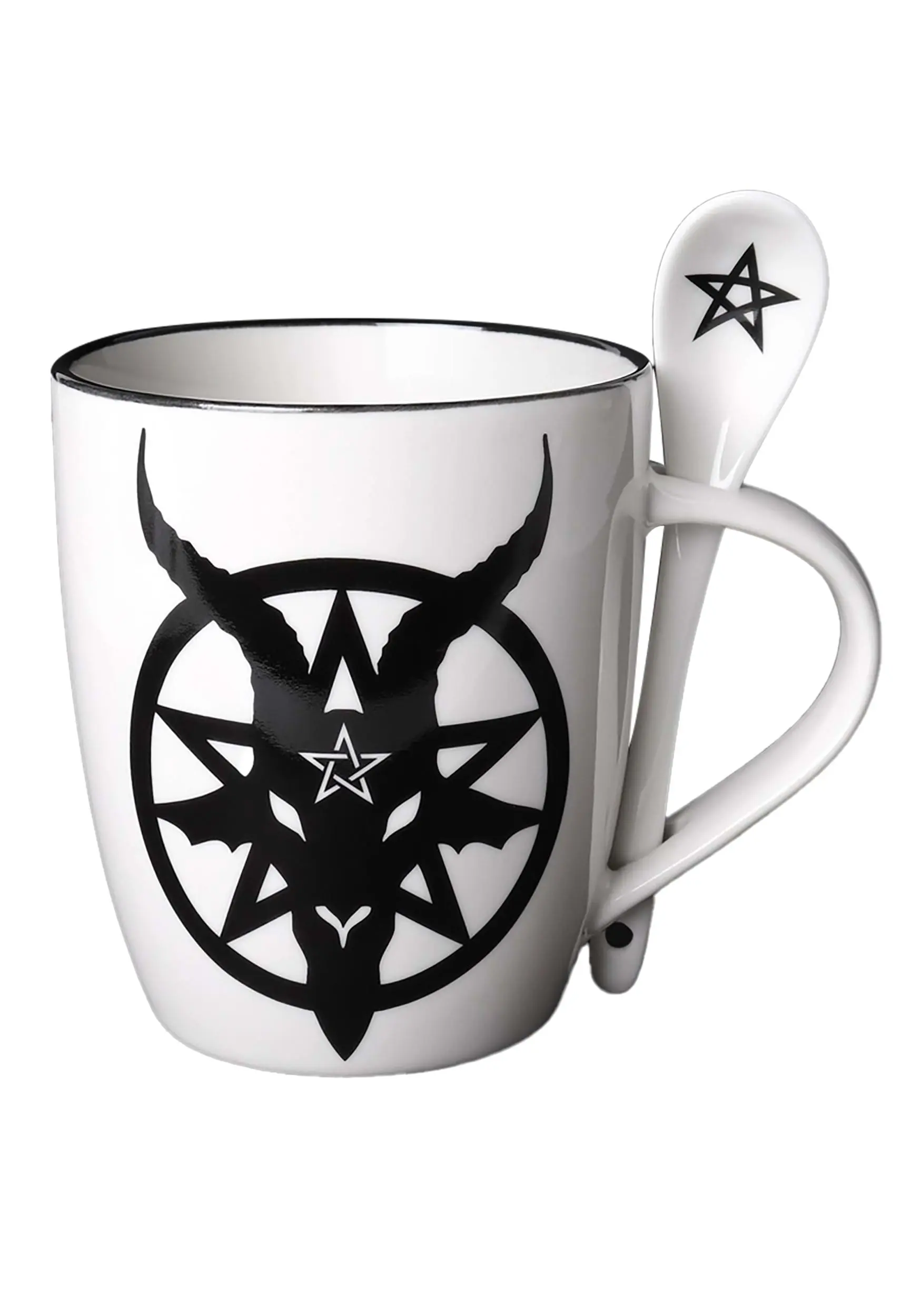 Alchemy Of England Baphomet Symbol Mug And Spoon Set 3 Alchemy Of England Baphomet Symbol Mug And Spoon Set
