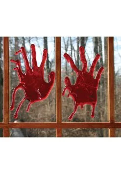 Fun World Blood Splatter Window Clings Halloween Decoration 10 Fun World Blood Splatter Window Clings Halloween Decoration -Skeletons And Skulls Sales Shop blood splatter window clings alt 3