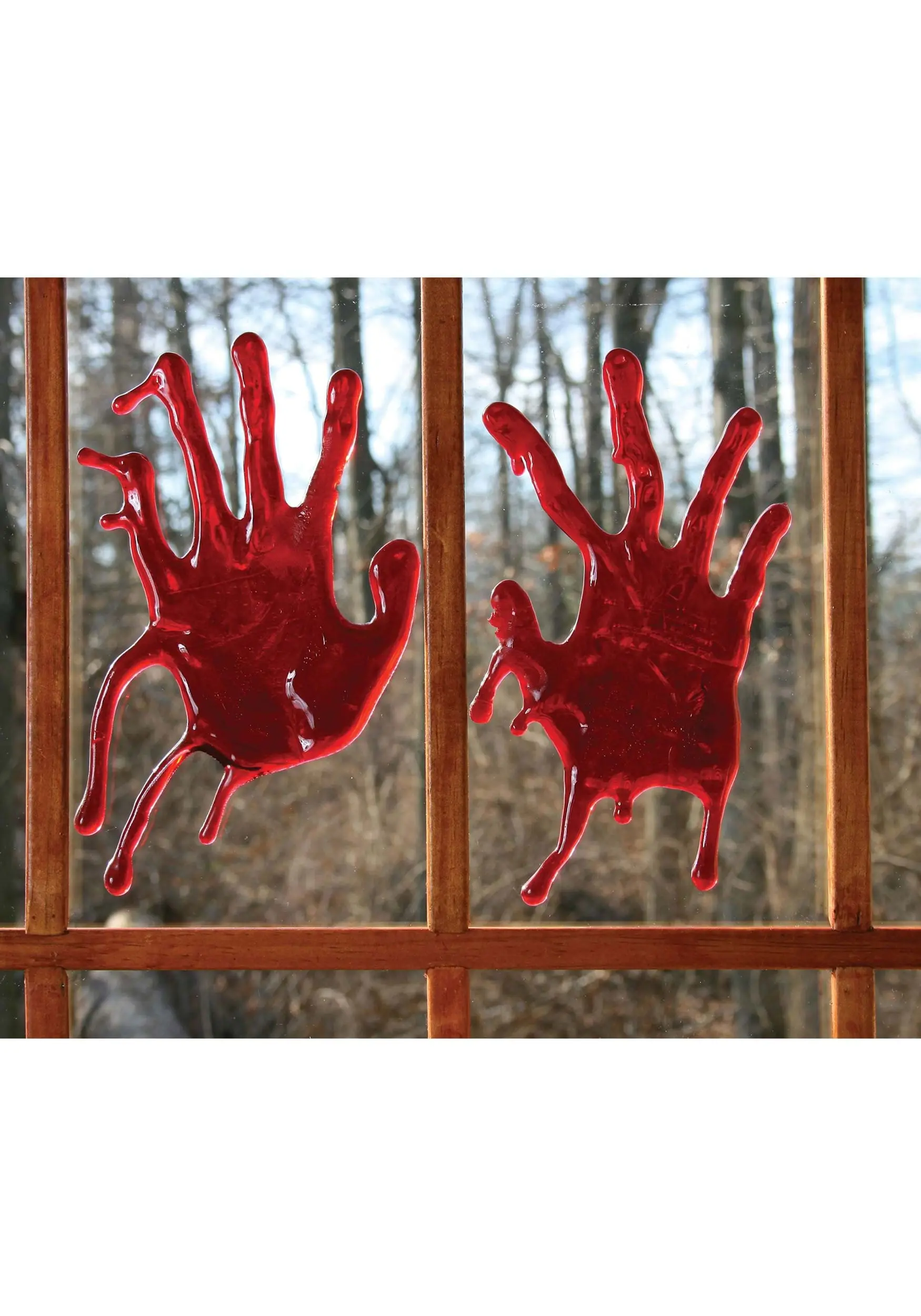 Fun World Blood Splatter Window Clings Halloween Decoration 6 Fun World Blood Splatter Window Clings Halloween Decoration - Image 4