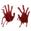 Fun World Bloody Window Hand Print Cling Decoration -Skeletons And Skulls Sales Shop bloody hand print window cling