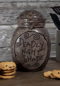Zrike Brands Nightmare Before Christmas Ceramic Deadly Night Shade Cookie Jar