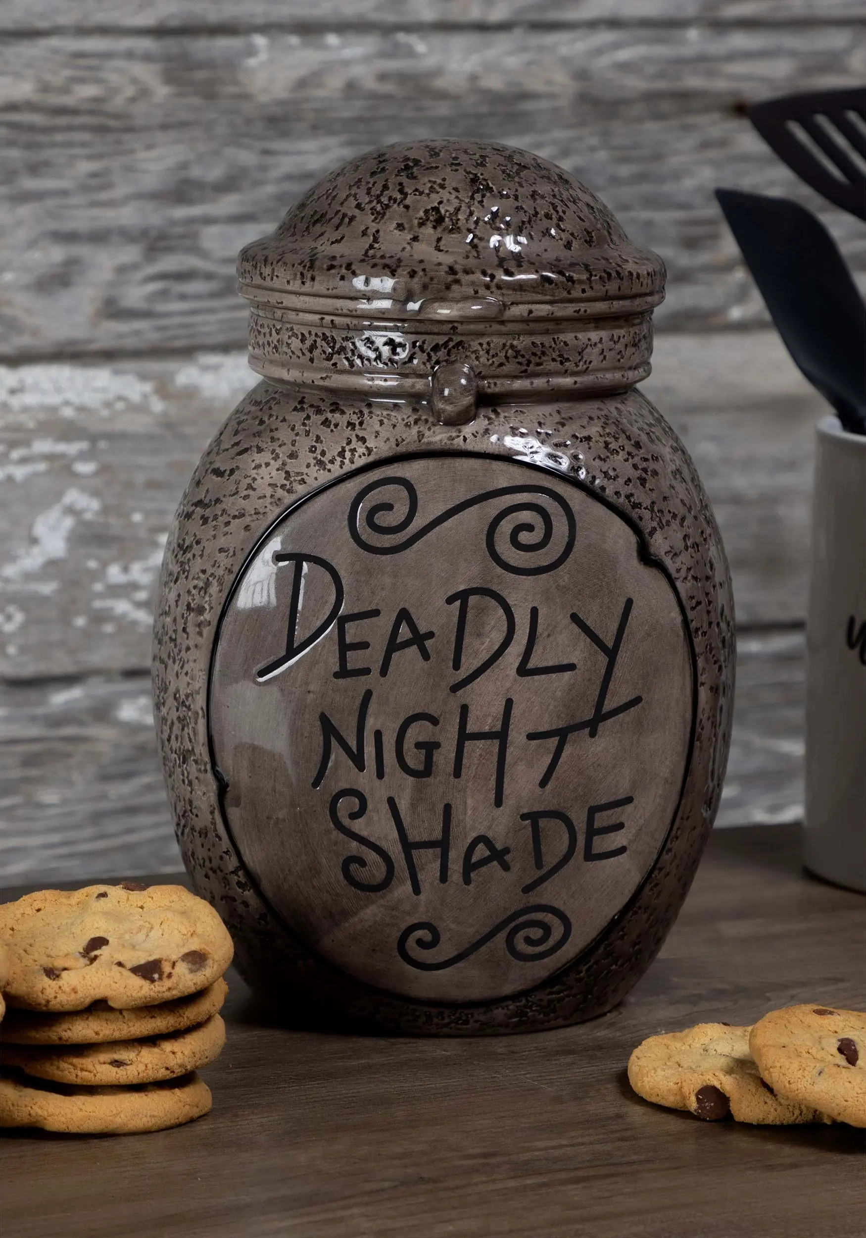 Zrike Brands Nightmare Before Christmas Ceramic Deadly Night Shade Cookie Jar 3 Zrike Brands Nightmare Before Christmas Ceramic Deadly Night Shade Cookie Jar