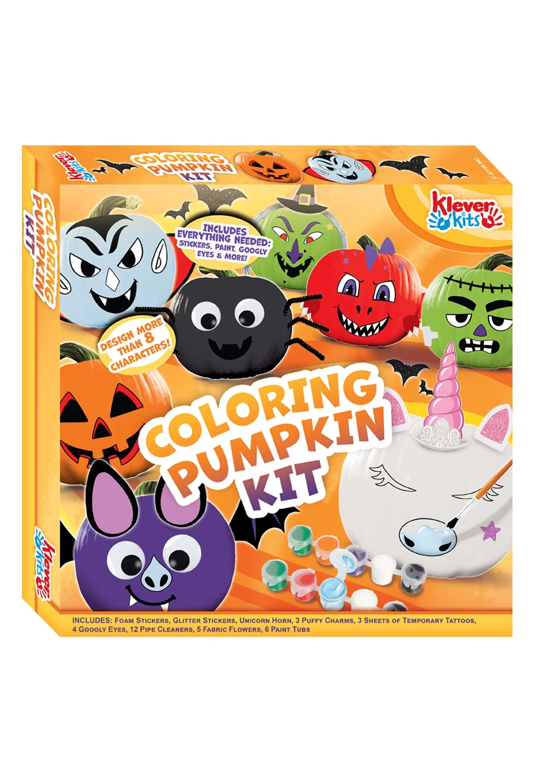 Joyin 8 Characters Pumpkin Coloring Kit 3 Joyin 8 Characters Pumpkin Coloring Kit