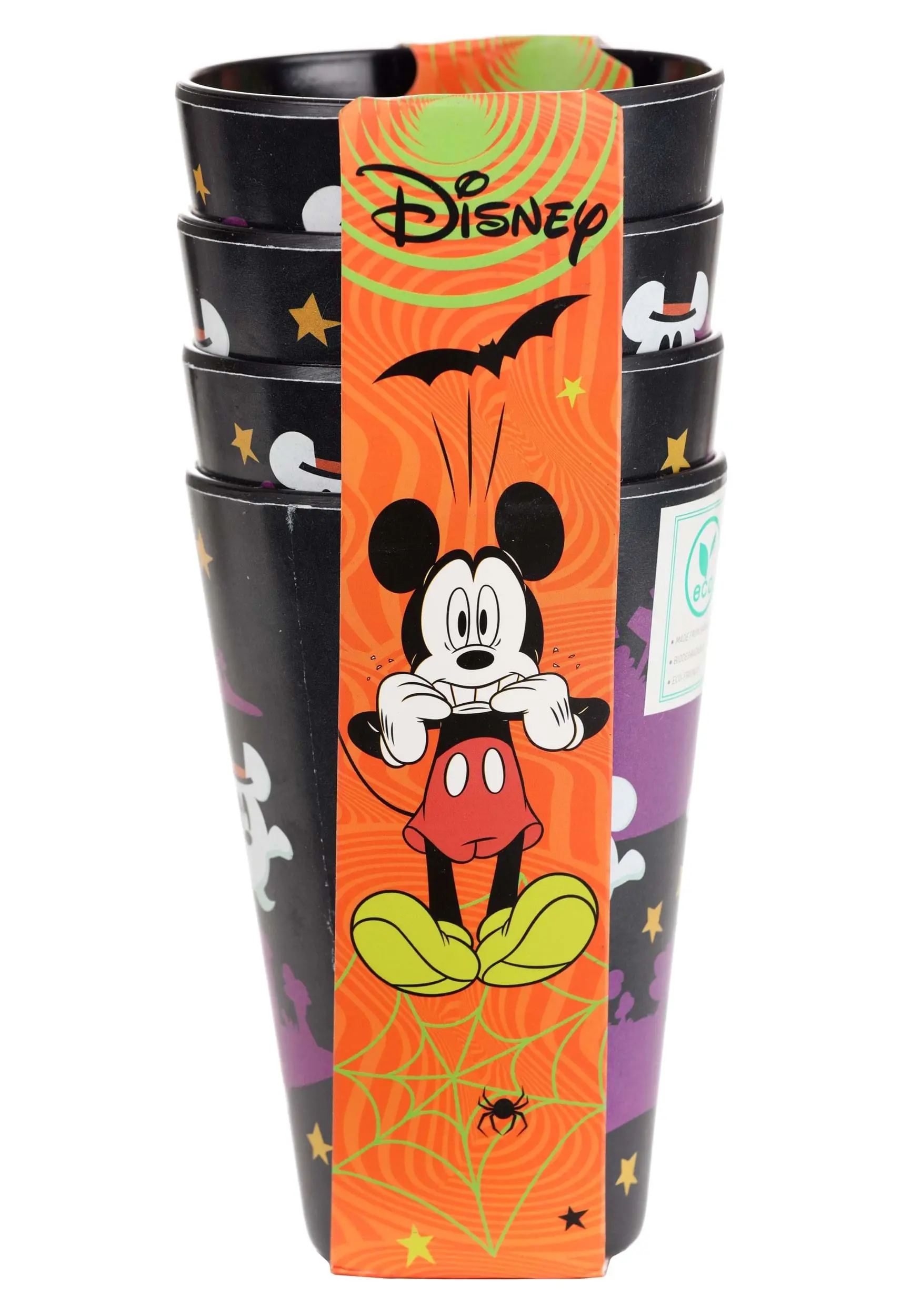 Zrike Brands Disney Mickey Mouse Ghost Black Bamboo Tumblers 4 Piece Set 4 Zrike Brands Disney Mickey Mouse Ghost Black Bamboo Tumblers 4 Piece Set - Image 2