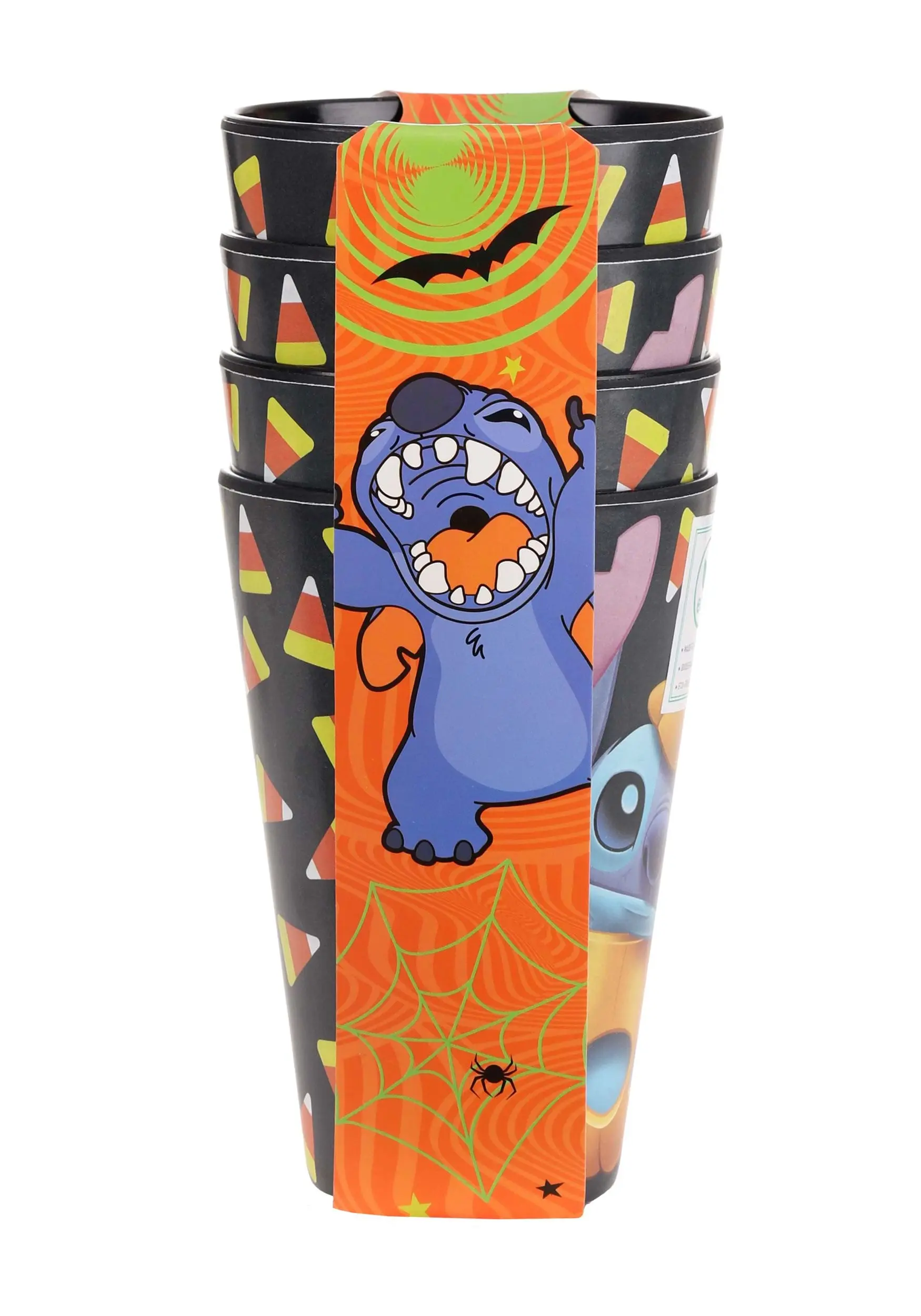 Zrike Brands Adult Disney Stitch Jack O'Lantern Black Tumblers Set Of 4 4 Zrike Brands Adult Disney Stitch Jack O'Lantern Black Tumblers Set Of 4 - Image 2