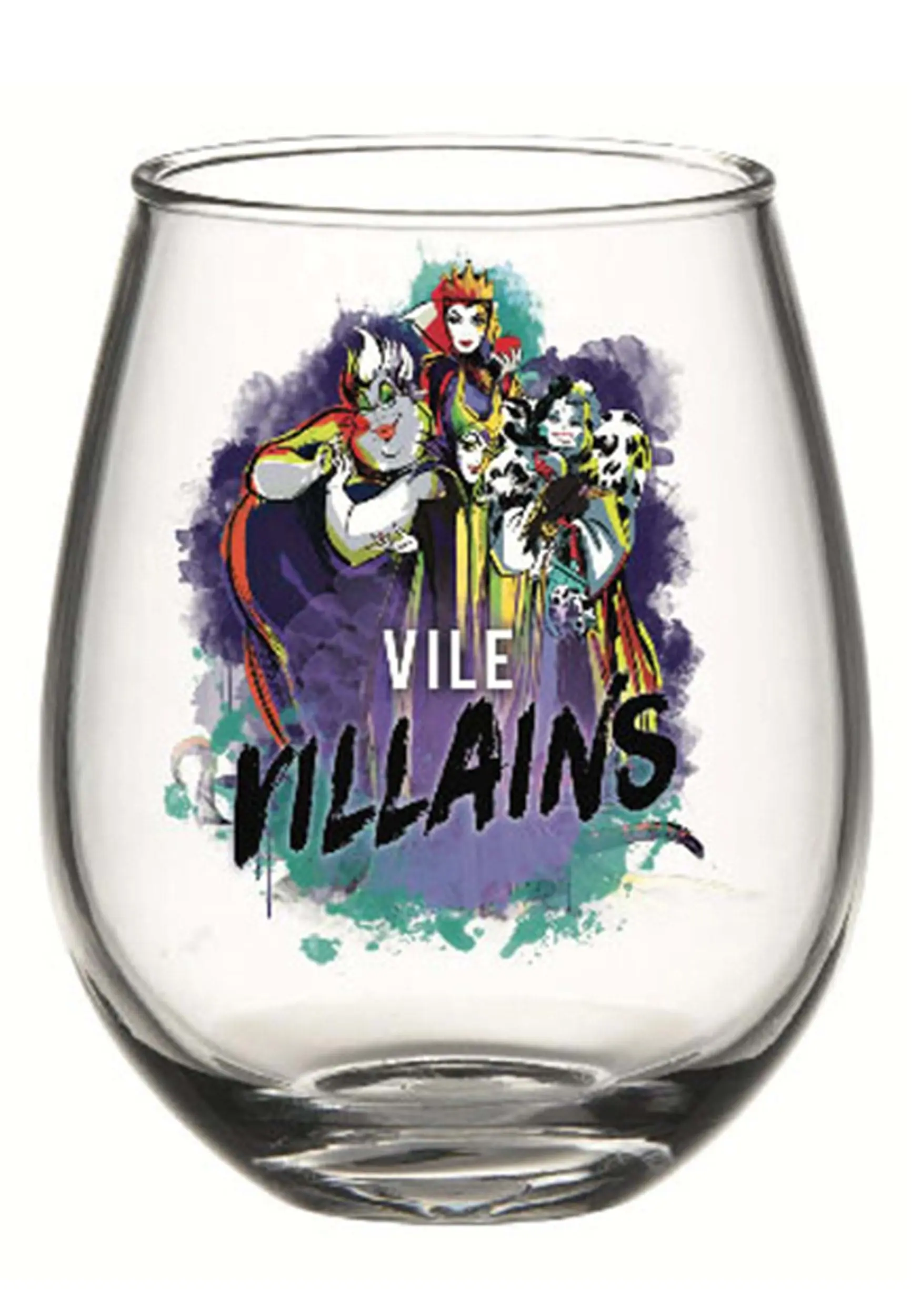 Silver Buffalo Disney 33.5 Ounce Vile Villains Tear Drop Oversized Glass 6 Silver Buffalo Disney 33.5 Ounce Vile Villains Tear Drop Oversized Glass - Image 4