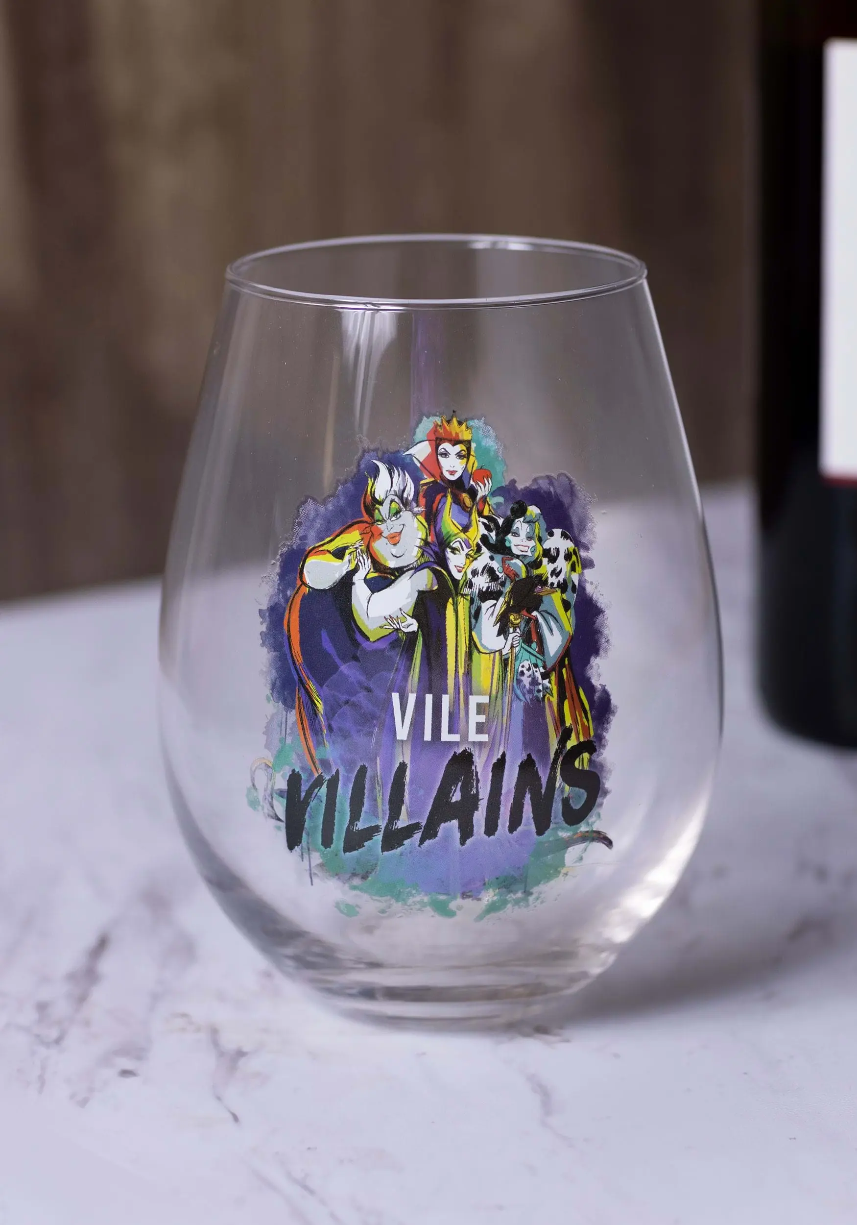 Silver Buffalo Disney 33.5 Ounce Vile Villains Tear Drop Oversized Glass 3 Silver Buffalo Disney 33.5 Ounce Vile Villains Tear Drop Oversized Glass