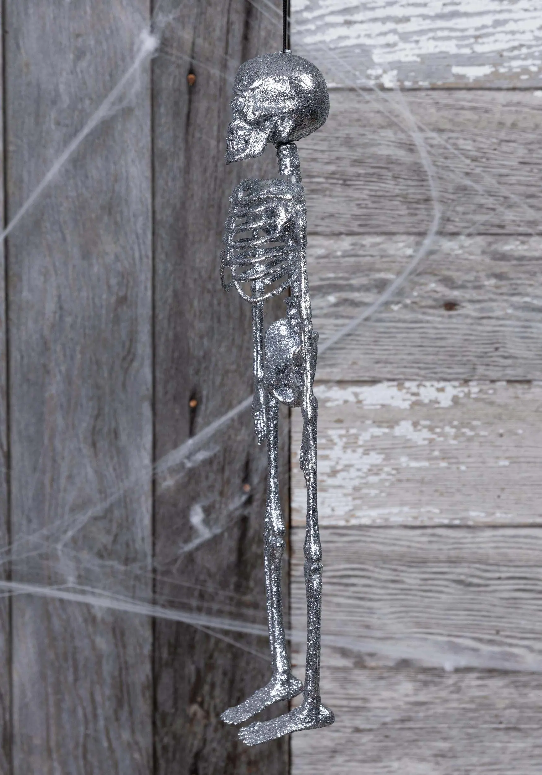 Yihai Silver Glitter Skeleton Halloween Decoration 4 Yihai Silver Glitter Skeleton Halloween Decoration - Image 2