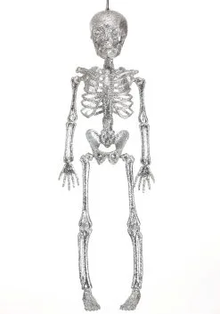 Yihai Silver Glitter Skeleton Halloween Decoration 7 Yihai Silver Glitter Skeleton Halloween Decoration -Skeletons And Skulls Sales Shop glitter skeleton silver alt 2