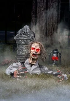 Yihai Half Body Zombie With Light Up Red Eyes -Skeletons And Skulls Sales Shop half body zombie with red light alt 2