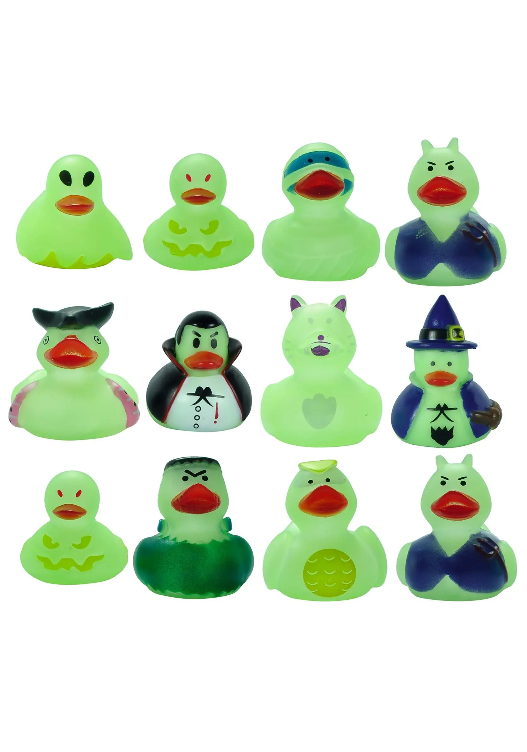 Joyin Pack Of 12 Glow In The Dark Halloween Rubber Duckies 4 Joyin Pack Of 12 Glow In The Dark Halloween Rubber Duckies - Image 2