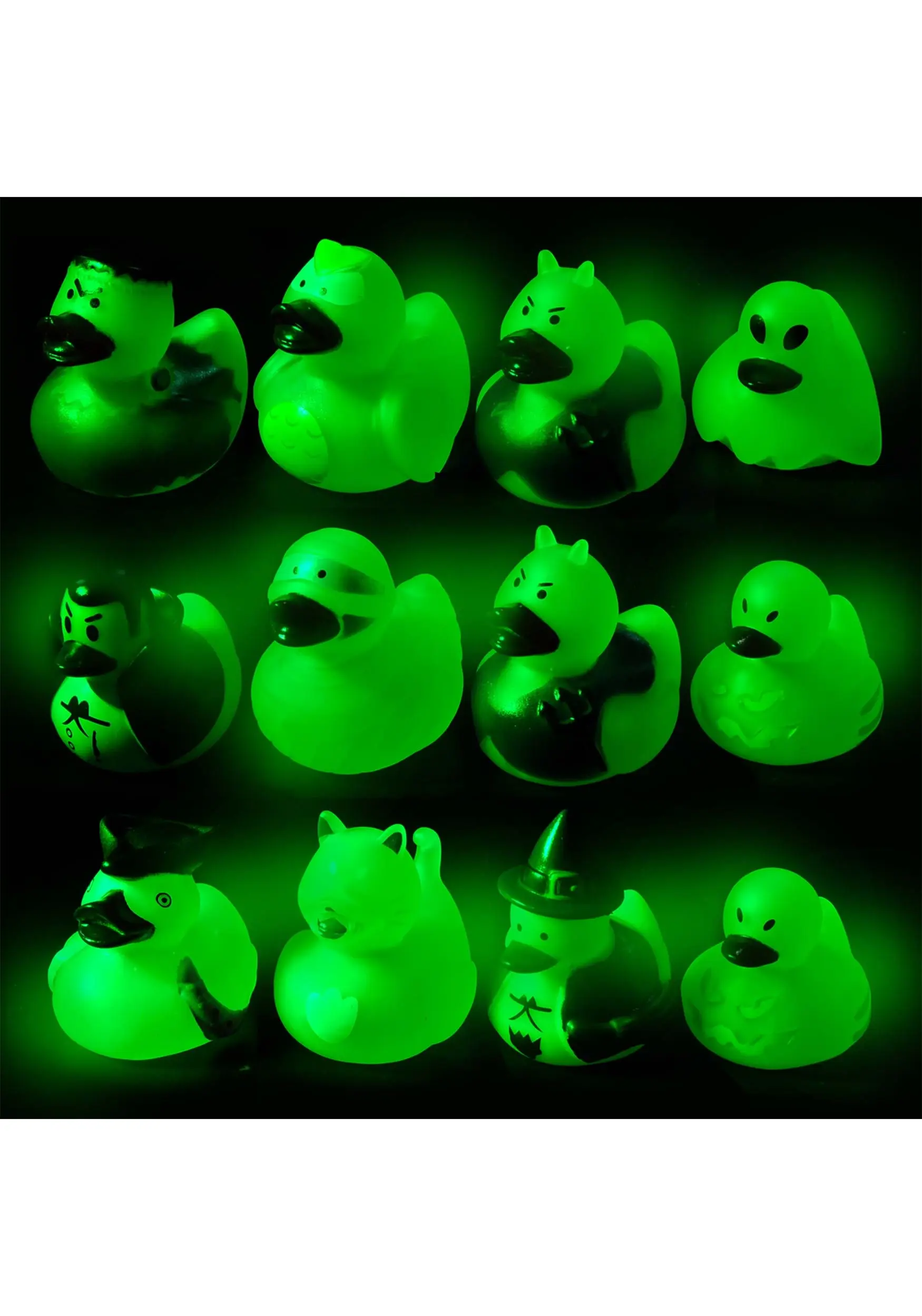 Joyin Pack Of 12 Glow In The Dark Halloween Rubber Duckies 5 Joyin Pack Of 12 Glow In The Dark Halloween Rubber Duckies - Image 3